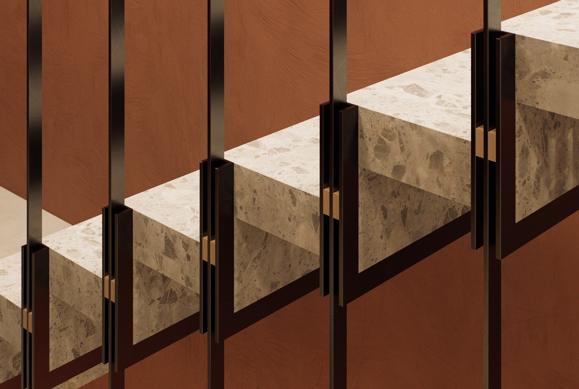 Detalle de escalera de la Residencia TYPE B — vista 13